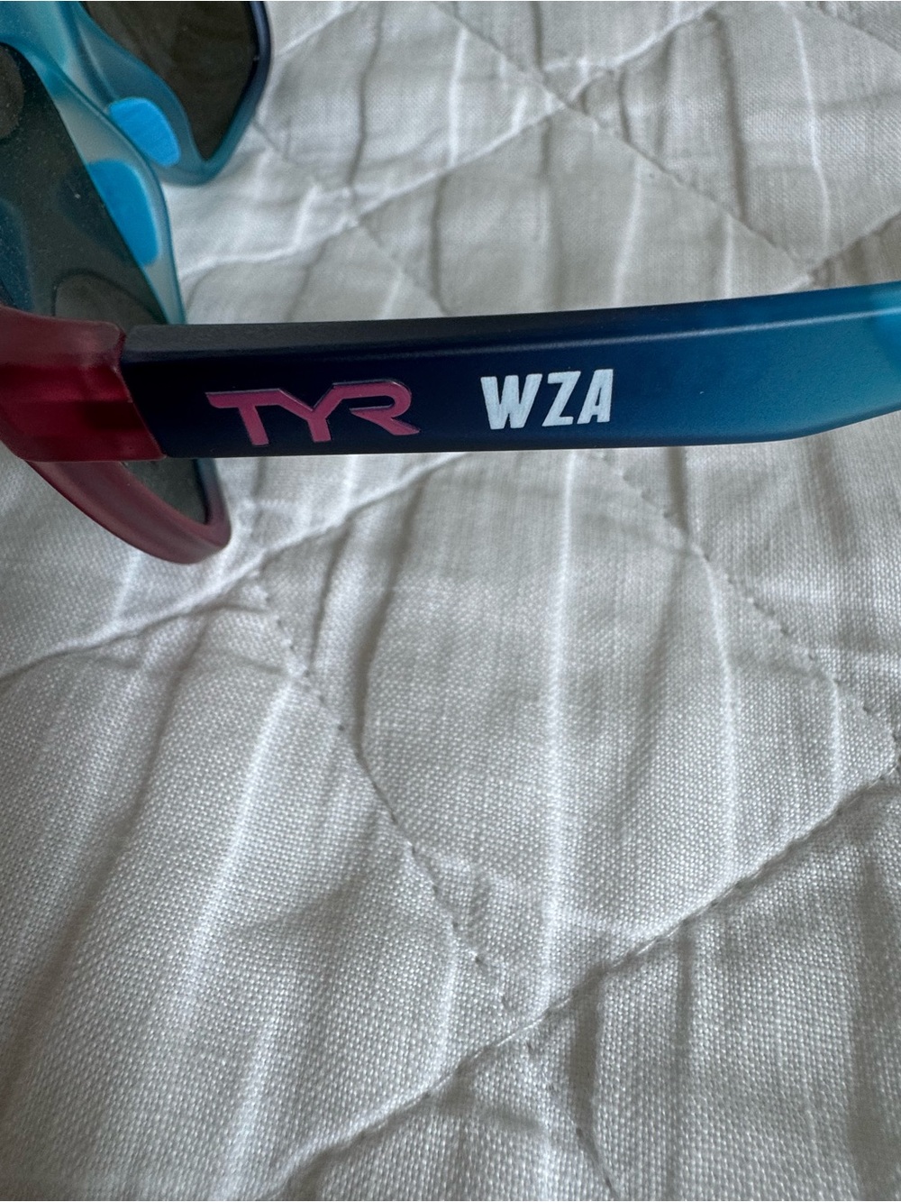 TYR WZA APOLLO Blue Gradient Sport Sunglasses with Mirrored Lenses - Picture 5 of 7